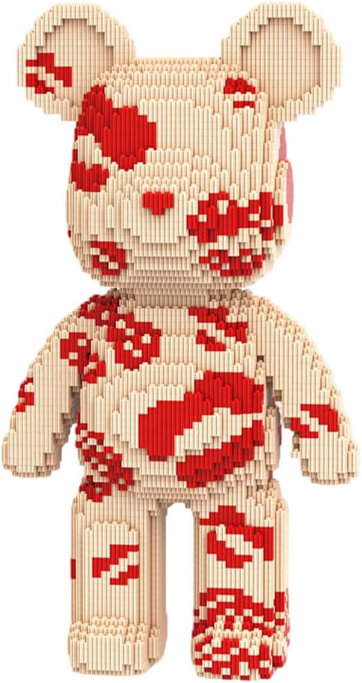 DAHONPA Animal Kiss Love Bear Micro Building Blocks Set con cajón de almacenamiento (7220 piezas), regalo para adultos y niños
