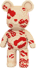 DAHONPA Animal Kiss Love Bear Micro Building Blocks Set con cajón de almacenamiento (7220 piezas), regalo para adultos y niños