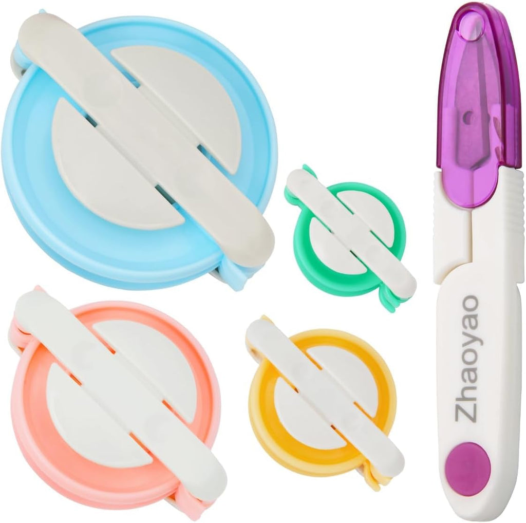 Kit Hacedor de Pompones Zhaoyao | 4 Tamaños | Con Tijeras | Manualidades Lana y Tejido DIY