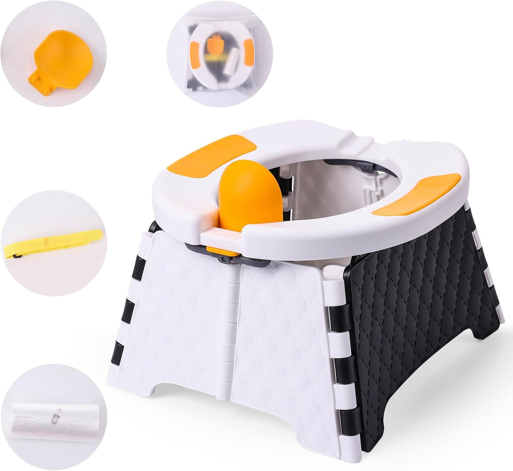 Orinal de viaje para niños pequeños, orinal portátil plegable