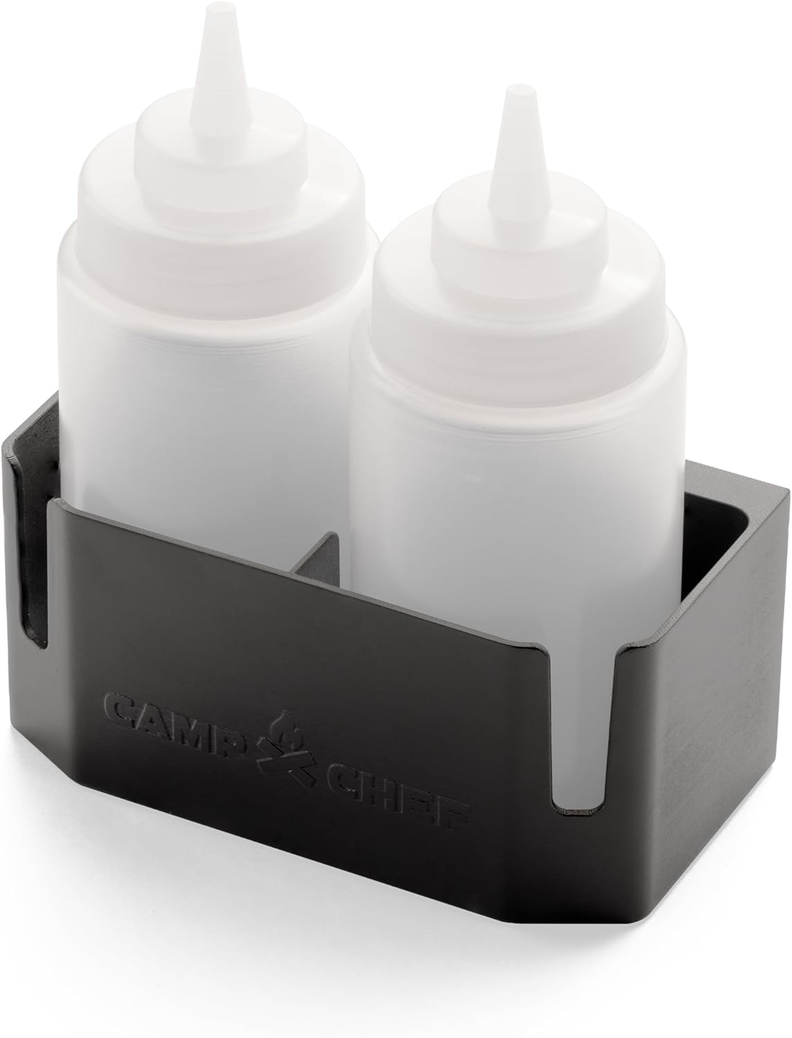 Kit Accesorios para Plancha Camp Chef – 2 Botellas Exprimibles y Porta Botellas Magnético