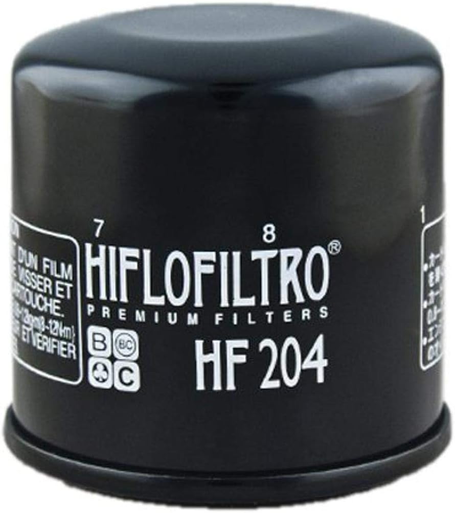 Filtro de aceite HiFloFiltro HF204-2 negro estándar premium, paquete de 2