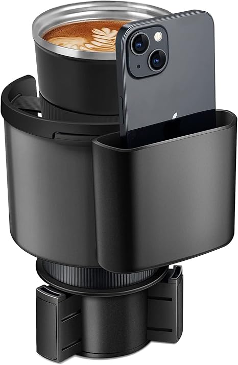 Expansor de portavasos de automóvil, adaptador extensor de portavasos para automóvil con base ajustable