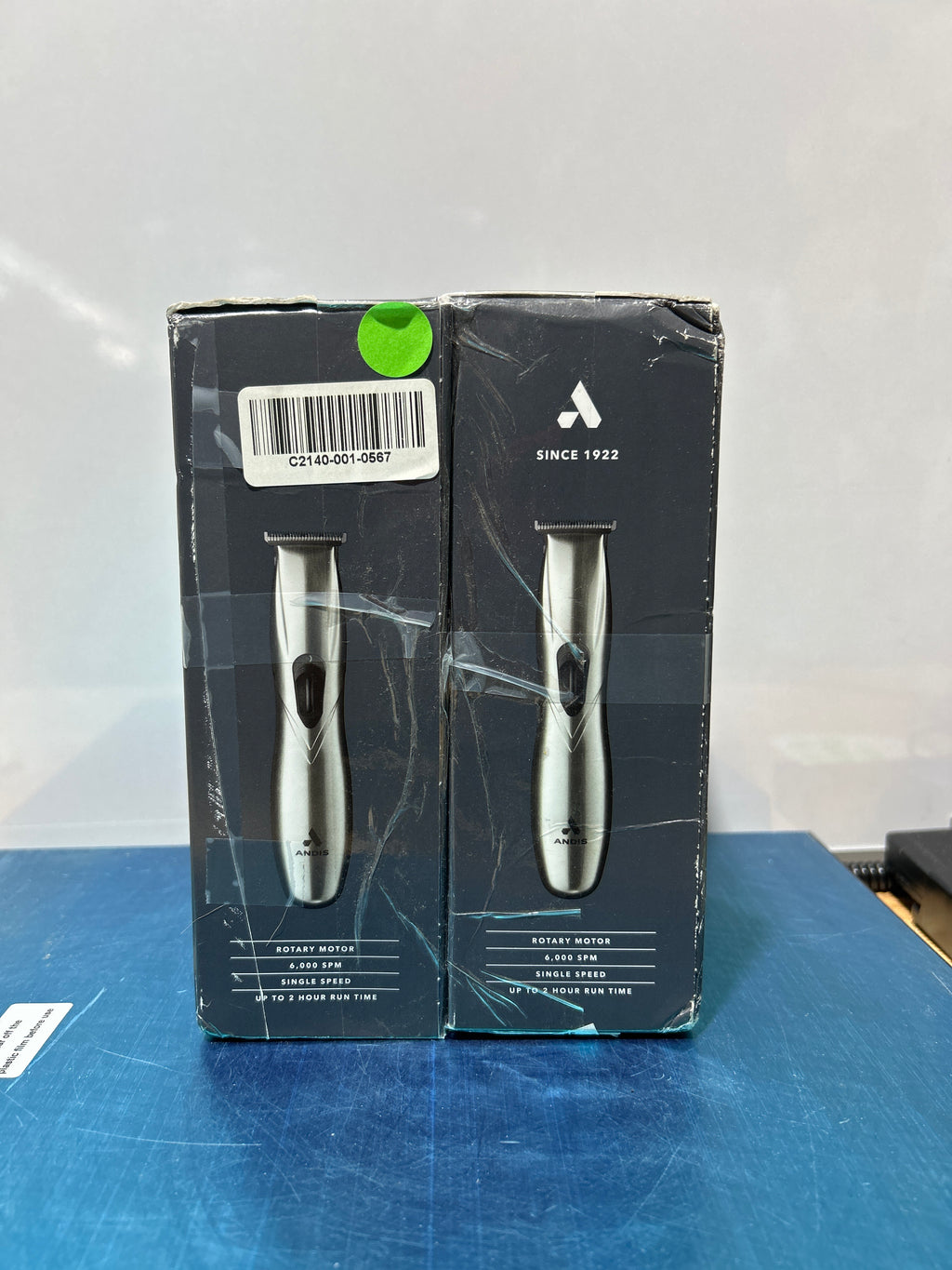Recortadora de barba Andis 32810 Slimline Pro con o sin cable, cuchilla en T de iones de litio, corte apurado, cromada 