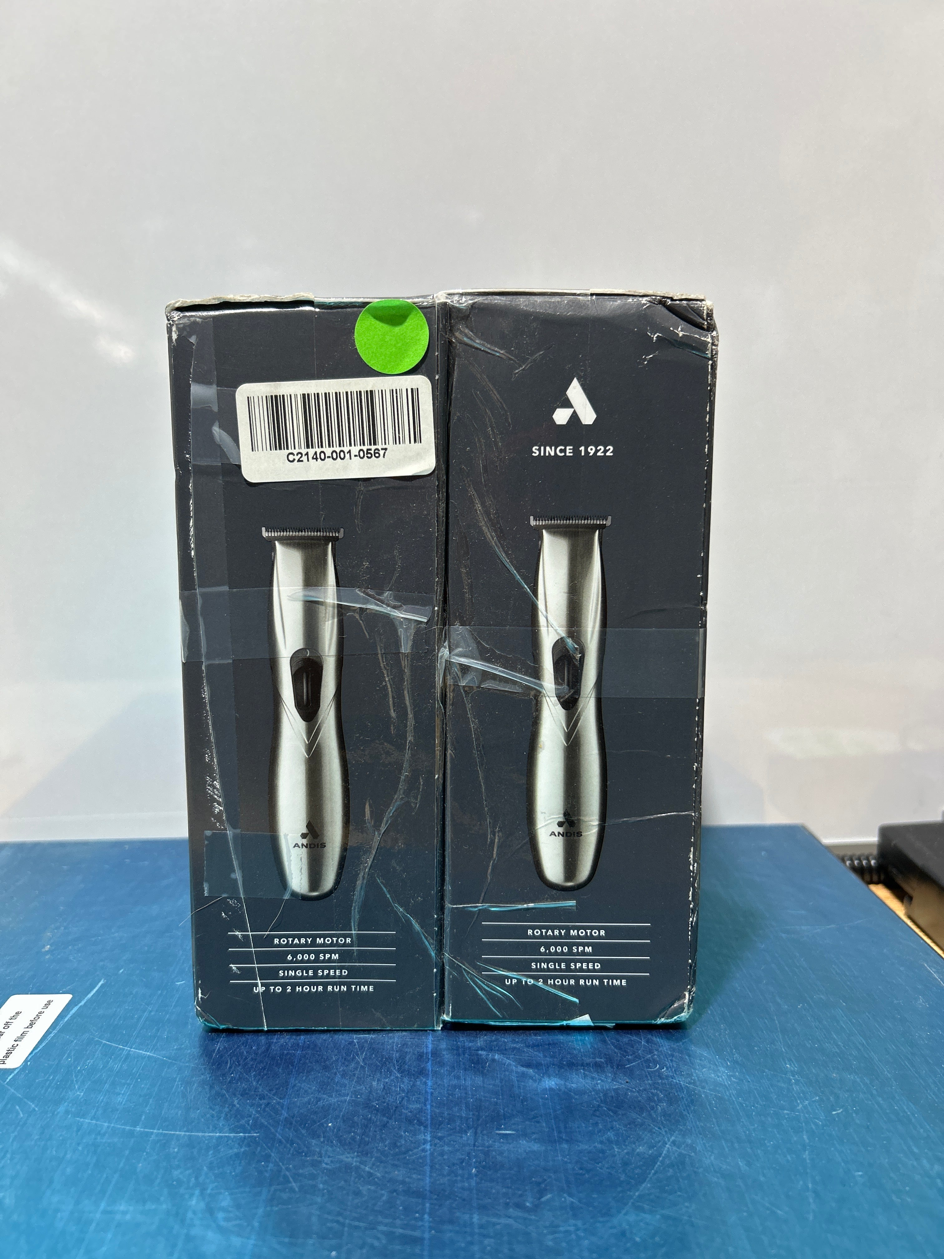 Recortadora de barba Andis 32810 Slimline Pro con o sin cable, cuchilla en T de iones de litio, corte apurado, cromada 