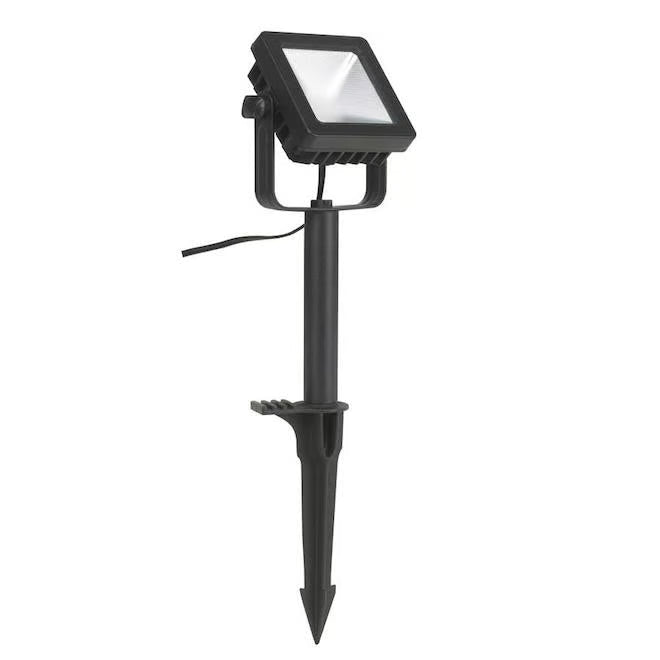 USADO-Foco LED para jardín Vision Home, aluminio, negro.