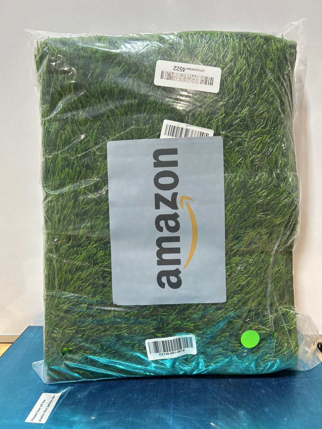 Dog Grass Pad with Foldable Litter Box - 2-Pack Reusable Pee Pads - Ultra-Absorbent 4-Layer System - Machine Washable - Odor-Free - Small 23"x15" for Dogs Under 10 lbs