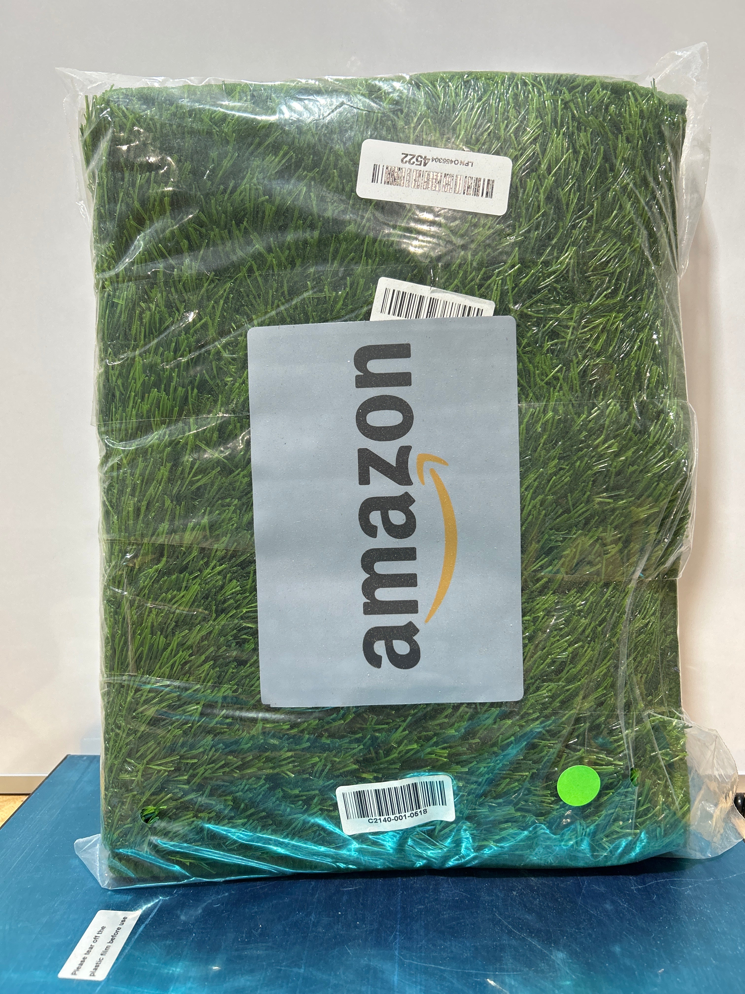 Dog Grass Pad with Foldable Litter Box - 2-Pack Reusable Pee Pads - Ultra-Absorbent 4-Layer System - Machine Washable - Odor-Free - Small 23"x15" for Dogs Under 10 lbs