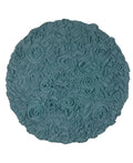 Alfombras de baño redondas con roseta dimensional de campanilla