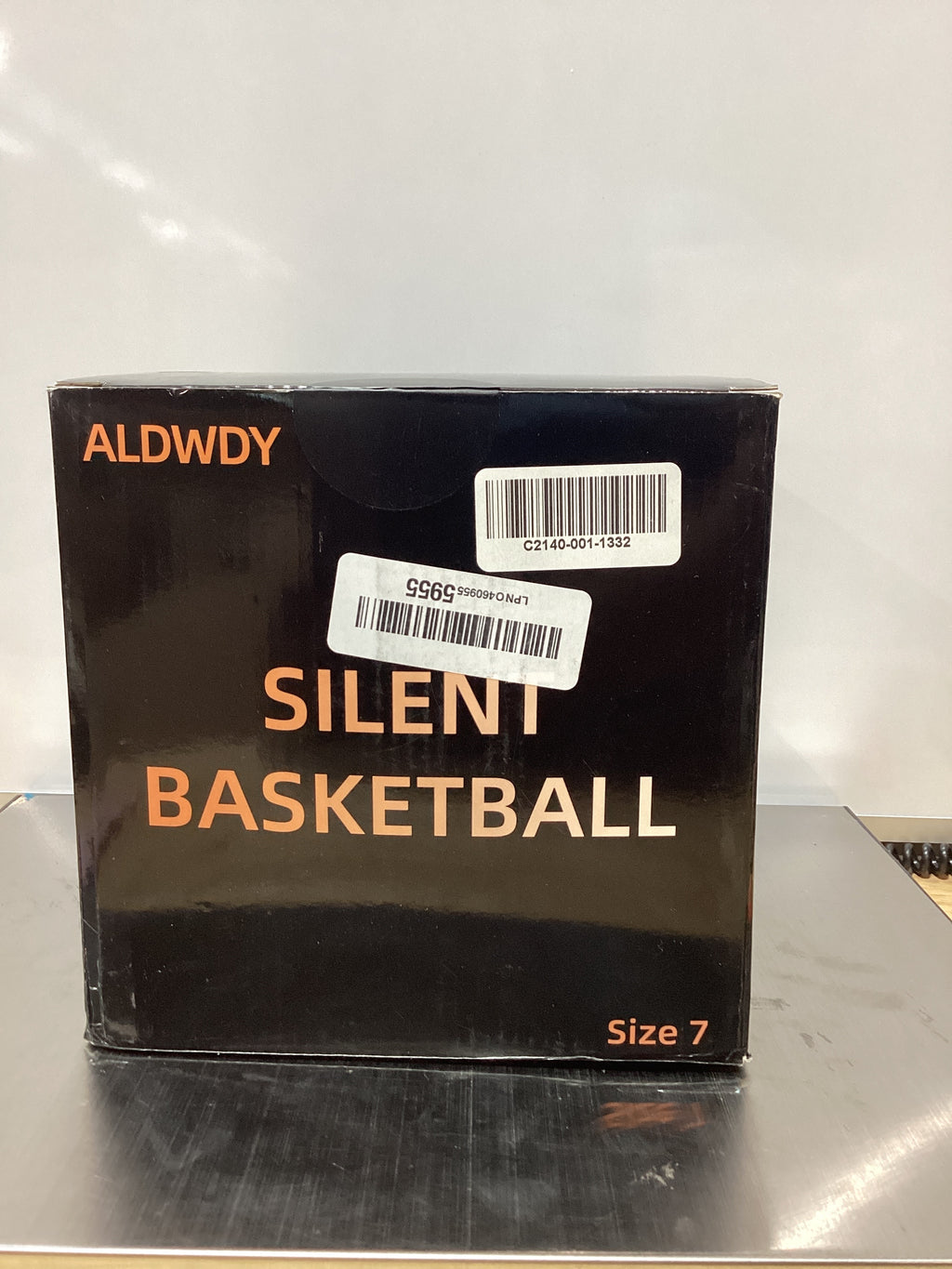 Silent Basketball Size 7 (29.5") â€“ Grooved Airless Indoor Basketball for Quiet Dribbling and Indoor Training, Pro PU Foam Ball â€“ Real Feel Higher Bounce Quieter