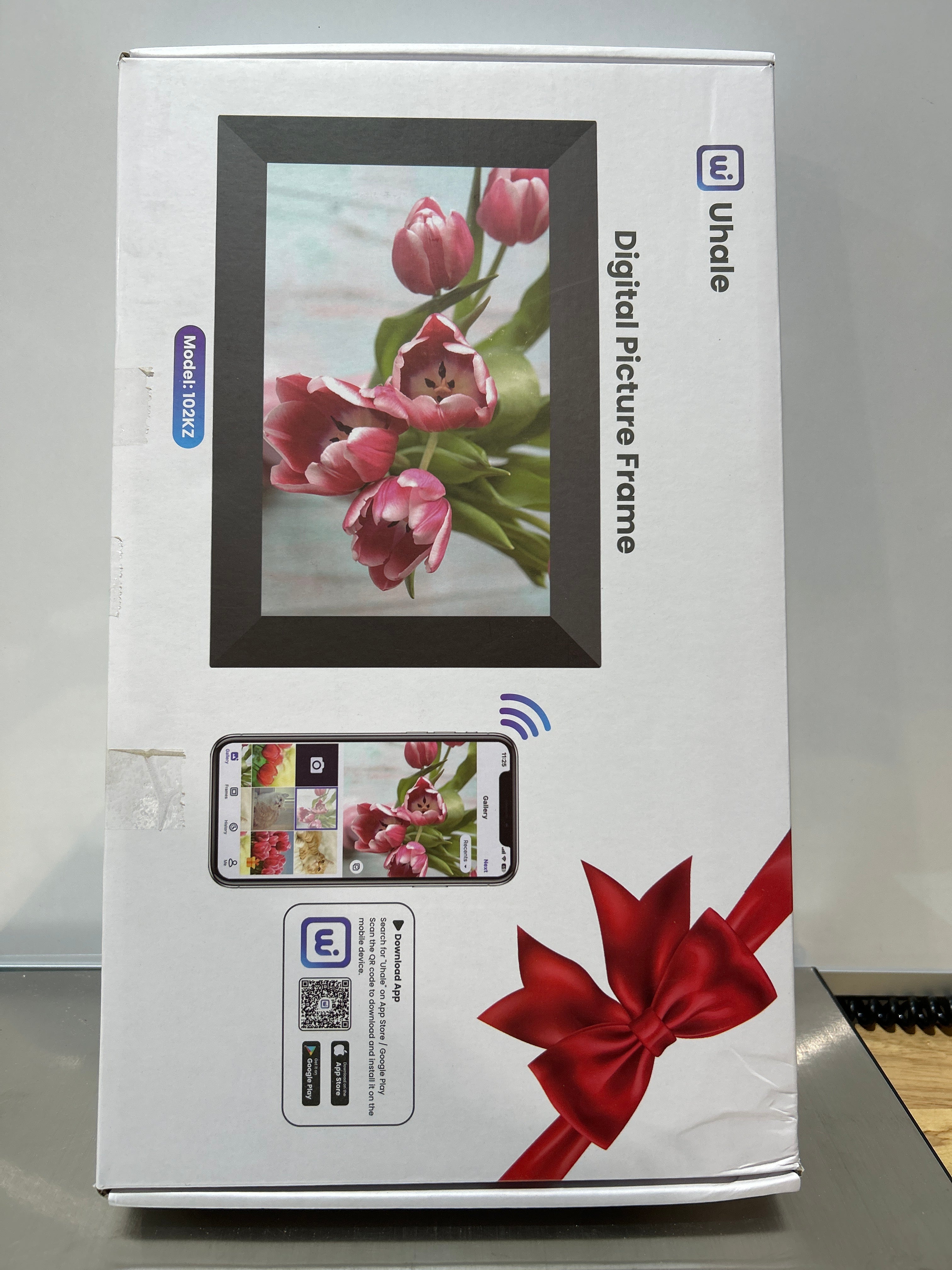 WONNIE Uhale Smart Digital Photo Frame | 10.1" HD IPS Touch, 32GB, WiFi, Auto-Rotate, Video Playback | Share from Anywhere