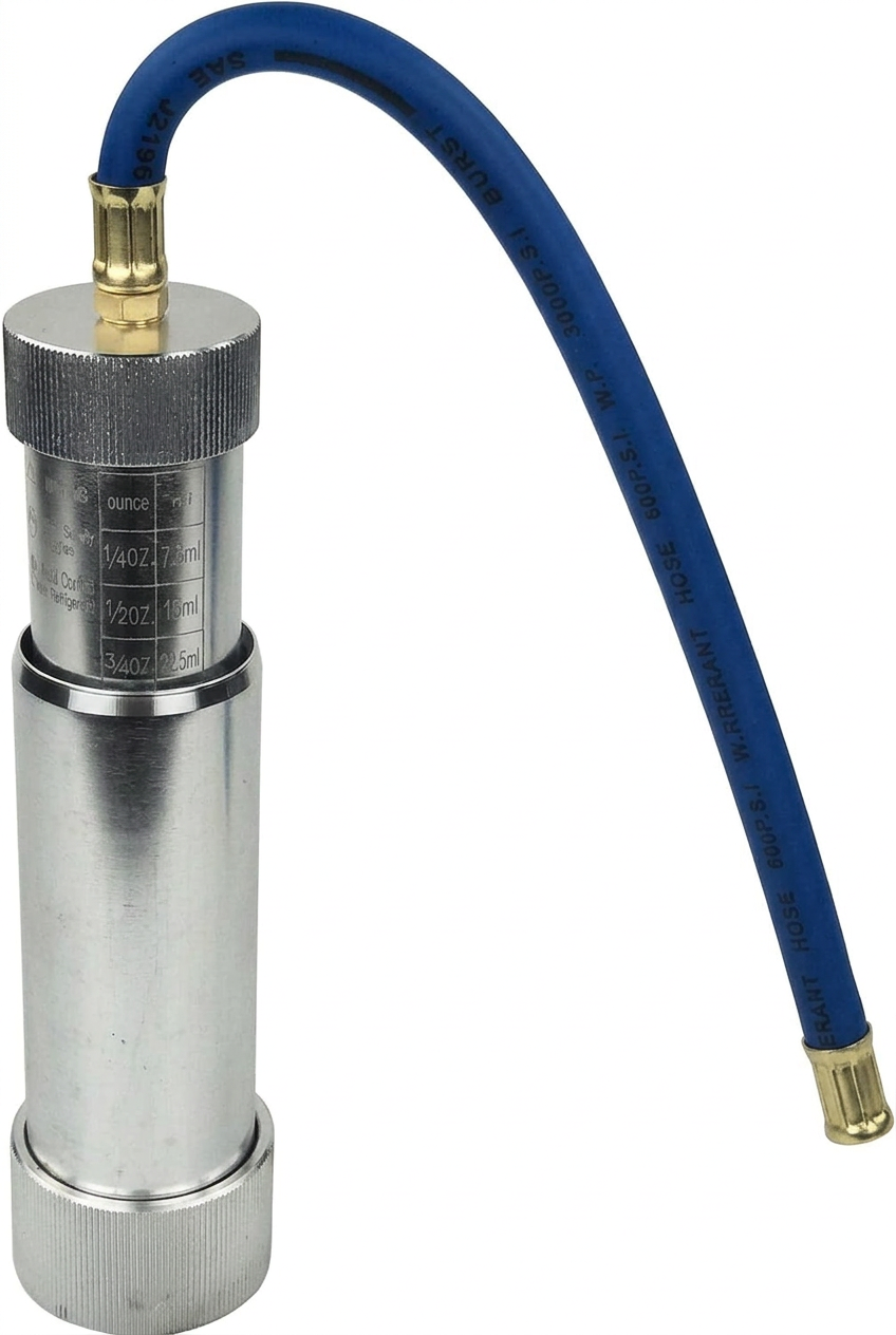Inyector de aceite y tinte para aire acondicionado