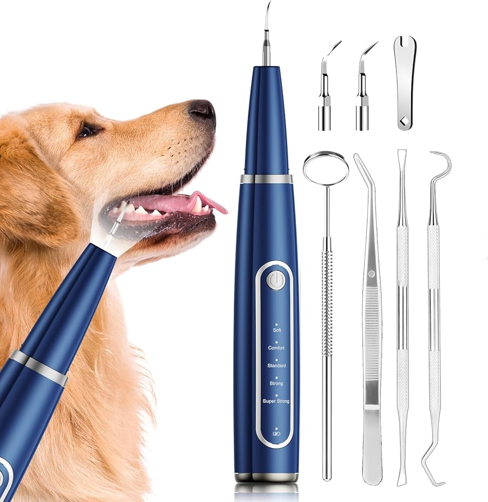Limpiador Ultrasónico de Dientes para Mascotas Ni-SHEN – Elimina Sarro y Placa en Perros y Gatos