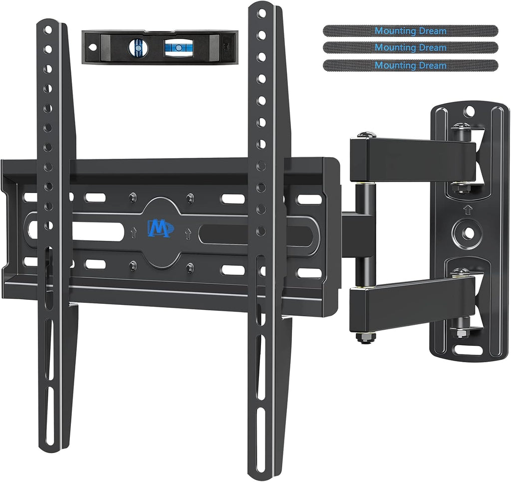 FALTA EL NIVEL-Mounting Dream Soporte de Pared para TV con Giro e Inclinacion | para la Mayoria de TV de 26 a 55 Pulgadas | Movimiento Completo con Articulacion | hasta VESA 400x400mm | 27 kg | MD2377