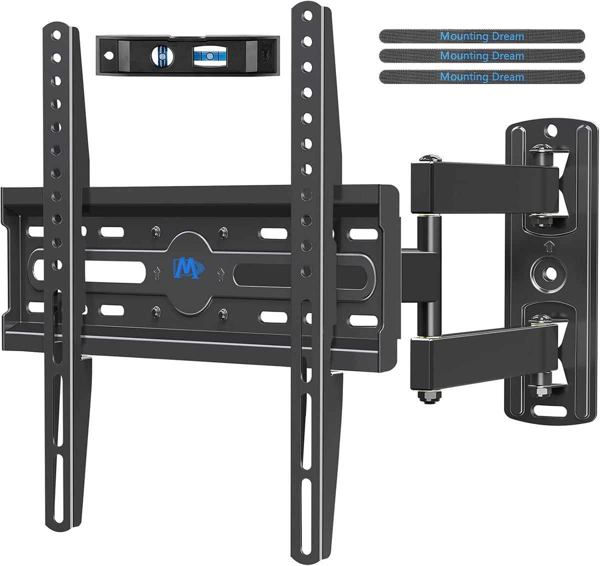 FALTA EL NIVEL-Mounting Dream Soporte de Pared para TV con Giro e Inclinacion | para la Mayoria de TV de 26 a 55 Pulgadas | Movimiento Completo con Articulacion | hasta VESA 400x400mm | 27 kg | MD2377