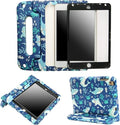 HDE Funda para iPad Mini 5 y 4 para niños con protector de pantalla integrado, soporte de mango a prueba de golpes con soporte para Apple Pencil compatible con iPad Mini de 5ª generación y iPad Mini de 4ª generación Tablet Shark