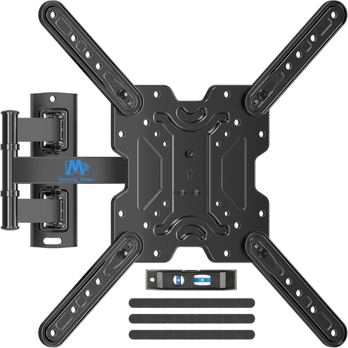 Soporte de Pared Mounting Dream para TV de 26 a 55 Pulgadas | Movimiento Completo, Giratorio e Inclinable | VESA hasta 400x400mm | Soporta hasta 77 Libras