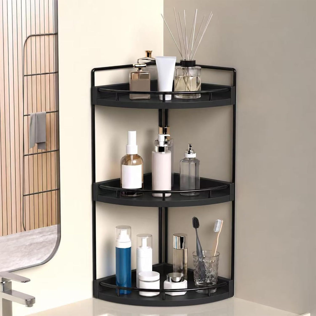 Organizador de encimera de baño esquinero de 3 niveles Dorhors