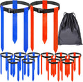 Cinturones Fútbol Bandera Unixing, 10 Juegos Ajustables con Banderas y Bolsa Almacenamiento Para Entrenamiento
