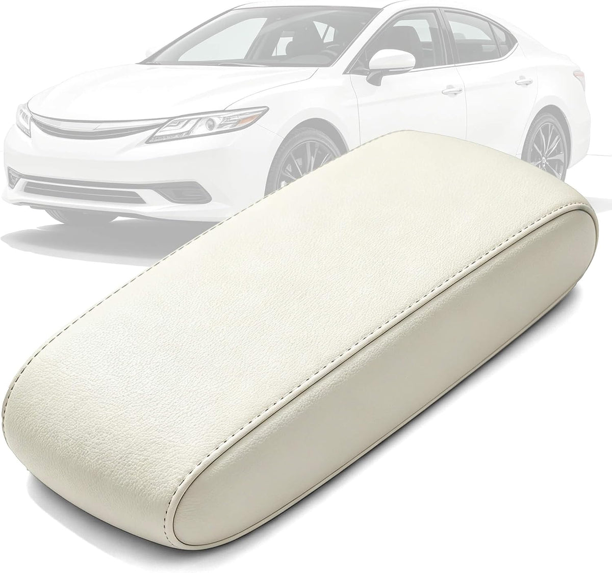Fundas para consola AOMSAZTO para Honda Civic 2012-2015. Cojín reposabrazos beige para Civic.