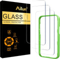 Ailun 3 Piezas Protector de Pantalla para iPhone 17 y iPhone 16 Pro 6.3 Pulgadas | con Marco de Instalacion | Compatible con Dynamic Island | Amigable con Funda