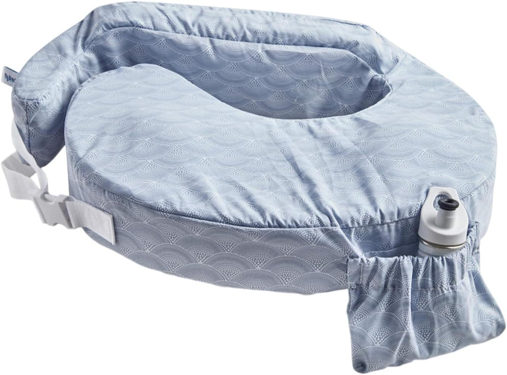 Almohada de lactancia inflable de viaje My Brest Friend para amamantar, dar el biberón y brindar soporte postural con funda, Horizon