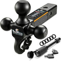 Enganche de Remolque Triple Bola TrkWyze - Receptor 2", Bolas 1-7/8", 2" y 2-5/16", Anticorrosión