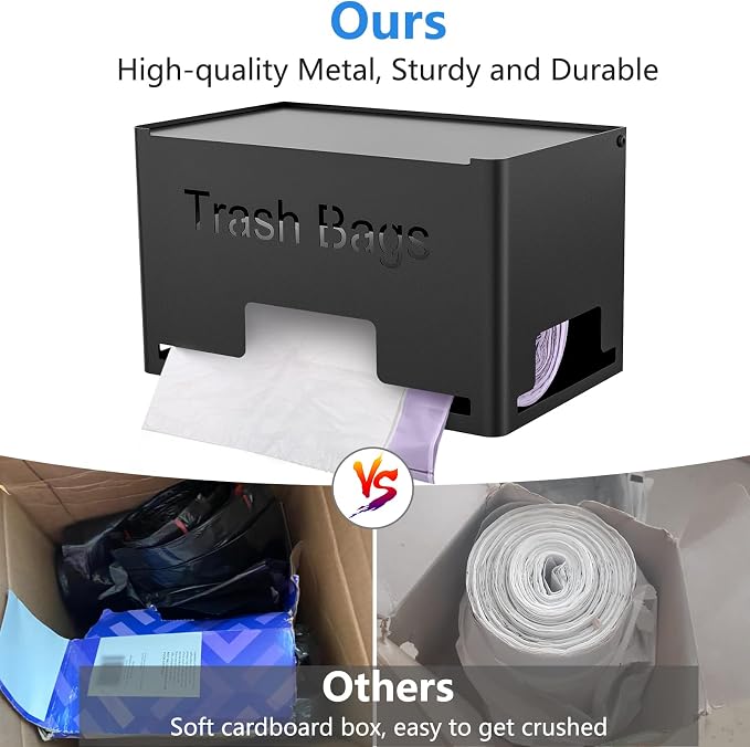 Set x2 Dispensadores de Bolsas de Basura Apilables – Solo Tornillos Incluidos | Organizador Hogar