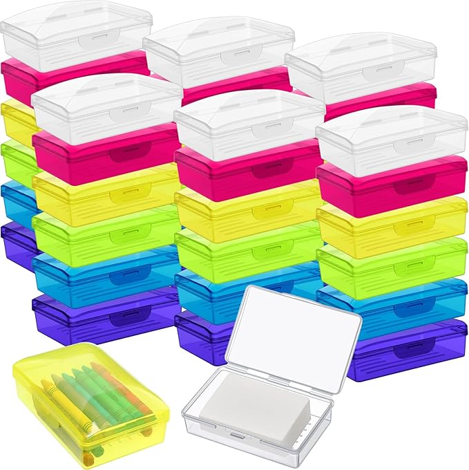 Cajas de Jabón de Viaje Reallnaive Pack x32 – Plástico Transparente con Tapa, Portátil y Multiusos