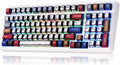 Teclado Mecánico Gaming Aula F99 Inalámbrico Intercambiable en Caliente Personalizable Recargable, Tri-Modo BT5.0/2.4GHz/USB-C, Interruptores Lineales Pre-lubricados, Retroiluminación RGB, Estructura Gasket