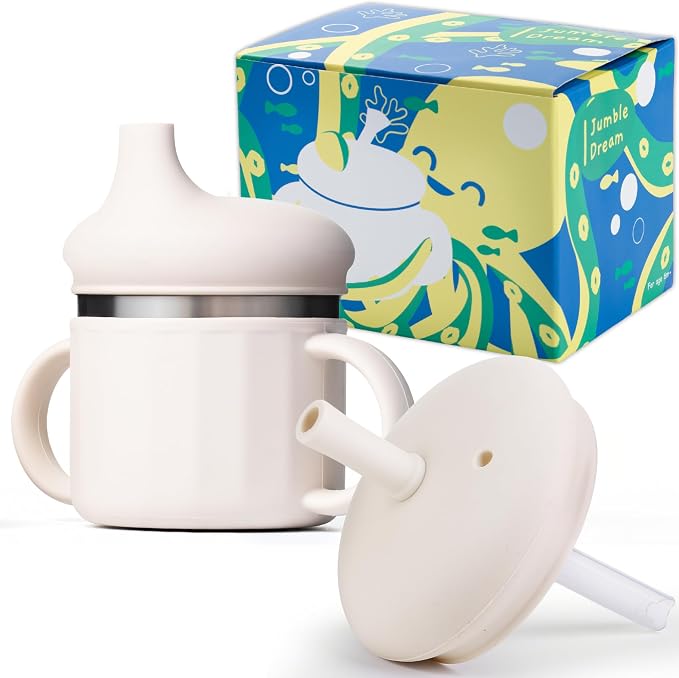 Jumble Dream - Vaso para sorber de acero inoxidable, con popote