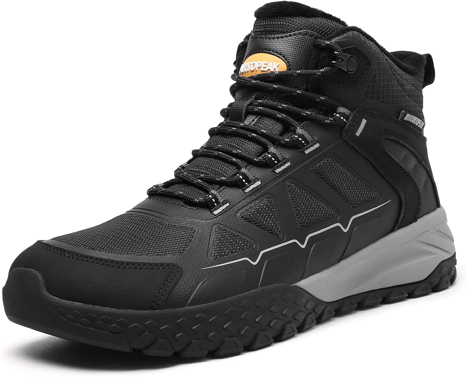 Men's 3M Thinsulate Winter Snow Boots | Wide Toe Box | Insulated Slip-Resistant Outsole | Thermal Insulation for Cold Weather | Hiking & Walking