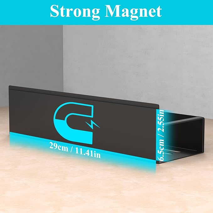 Soporte Magnético para Botellas HuggieGems — Para Refrigerador, Compatible Stanley y Tumbler, Pack de 4, Negro