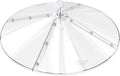iBorn Baffles para comederos de pájaros, cubierta de comedero de pájaros de gran tamaño de 19.5 pulgadas para protector de lluvia, comederos de pájaros y ardillas, protección completa para exteriores