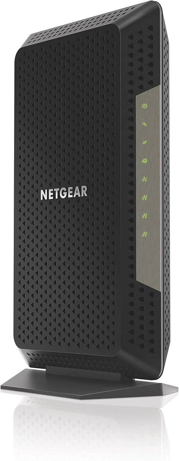 Módem de Cable NETGEAR Nighthawk CM1200 | DOCSIS 3.1, Hasta 2 Gigabits, 4 Puertos Ethernet 1G, Negro – Renovado