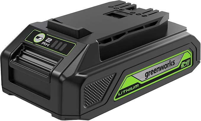 Greenworks Batería de Iones de Litio BAG708 de 24 V 2.0 Ah, batería Original (Copia)