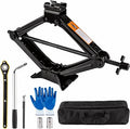 Beaiguna Kit de Gato Portátil para Automóvil, Gato de Tijera de 2 Toneladas (4409 libras)