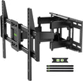 Soporte de pared para TV USX MOUNT de movimiento completo para televisores de 42 a 82 pulgadas de hasta 54 kg (120 lbs), soporte de pared para TV con articulación giratoria, inclinación, extensión y nivelación, VESA máximo de 600 x 400 mm, compatible con
