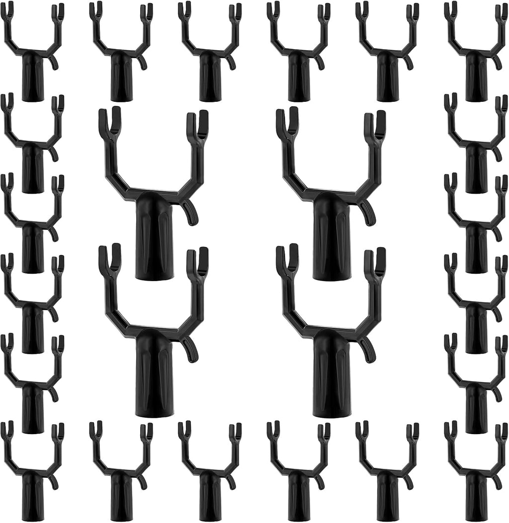 24 piezas de soportes metálicos para ramas de árboles, muletas para árboles, kit de enderezamiento e inclinación, soportes para ramas, esparcidores de frutas, estacas de jardín, anclaje para palos de escoba, tubo redondo de 0,75" para jardín y patio.