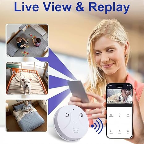 Cámara de Seguridad WiFi Tauboly 1080P HD – Detección de Movimiento, Visión Nocturna y Control por App