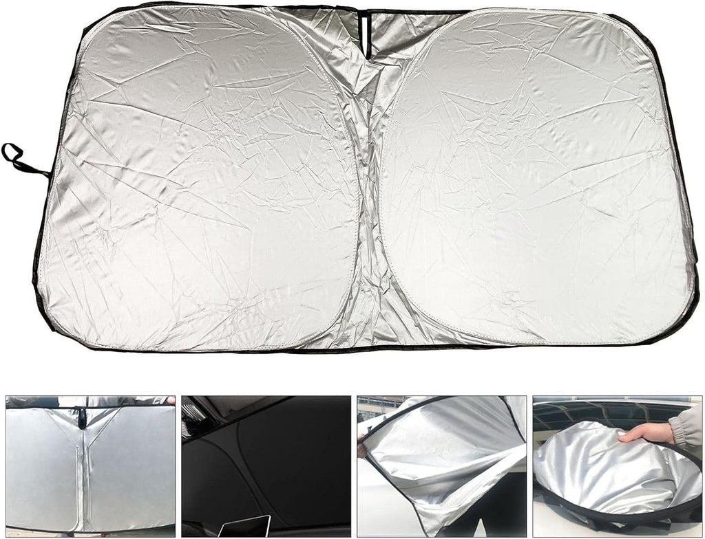 Parasol Retráctil para Parabrisas Sritob con Ventosa – Bloqueo UV, Plegable para Autos, Camiones y SUV