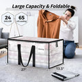 Bolsas de Mudanza Extra Grandes Ukeetap – 6 Pack, Transparentes con Tapa, Asas Reforzadas y Cremallera, 24 Galones