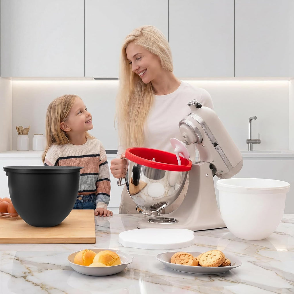 Forros de Silicona para Bowl KitchenAid Tilt-Head 5 Qt – Pack de 3, Accesorios de Repuesto para Repostería y Cocina