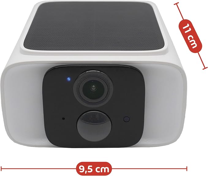 Cámara de Seguridad Solar Inalámbrica para Exterior – 64GB, HD Pixel 2K, Visión Nocturna a Color, Detección IA y Audio Bidireccional