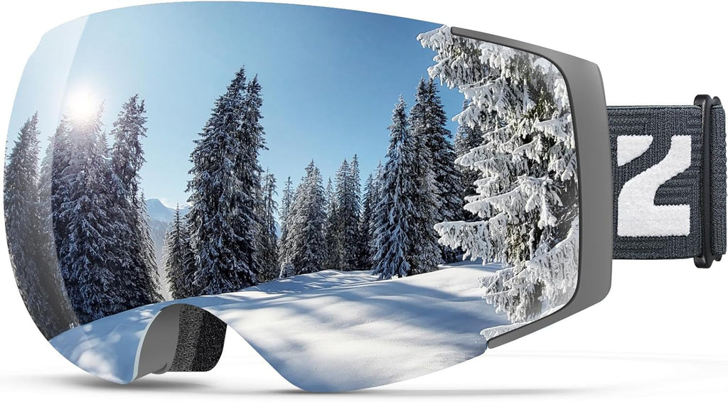 Gafas de Ski ZIONOR X4 – Lente Magnético Intercambiable, Antivaho y Protección UV400
