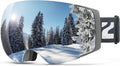 Gafas de Ski ZIONOR X4 – Lente Magnético Intercambiable, Antivaho y Protección UV400