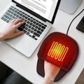 Alfombrilla de ratón calefactable USB para escritorio de oficina, 3 temperaturas ajustables y temporizador de 2/4/8 horas. 