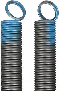 Par de Resortes de Extensión para Puerta de Garaje 90 lbs – Alta Durabilidad, Recubrimiento Negro Anticorrosivo | 7 pies