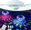 Luces flotantes recargables para piscina TEPENAR: Luces flotantes con control remoto, 6 luces dinámicas, resistentes al agua IP68, RGB, superiores e inferiores, ideales para jacuzzis, piscinas, jardines y fiestas. 1 unidad.