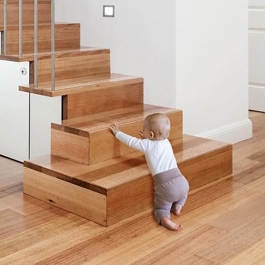 Tiras Antideslizantes para Escaleras 6"x24" Transparentes | Pack 15 Unidades Pre-Cortadas | Interior y Exterior | Seguras para Adultos Mayores, Niños y Mascotas